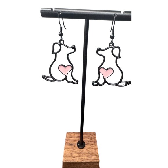3/$35 NEW Cute Dog Swimming Drop Earrings - Picture 4 of 6